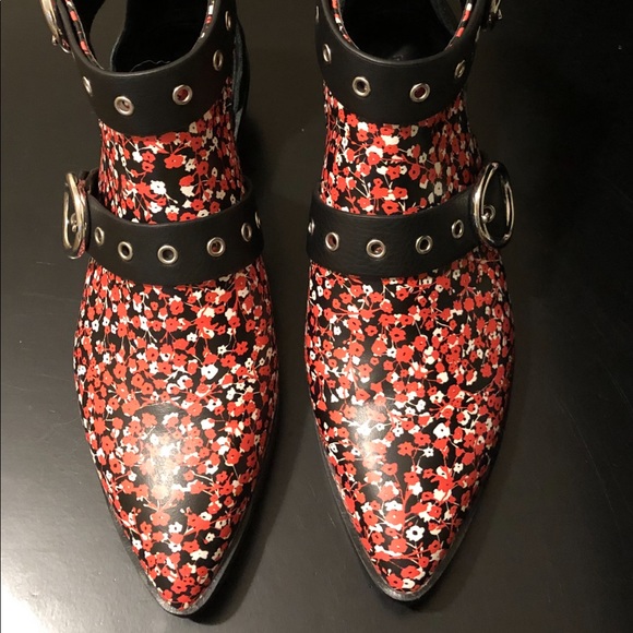 Rebecca Minkoff Kianna Floral Ankle Booties New - Picture 12 of 15